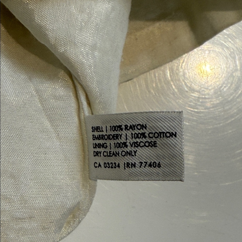 Club Monaco Ivory Floral Midi Dress Size 4 - Picture 7 of 7
